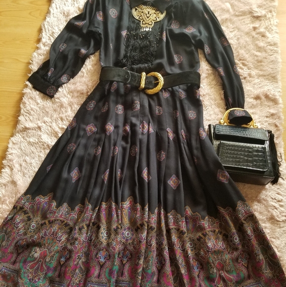 Liz Claiborne Dresses & Skirts - Midi dresses black and fuchia